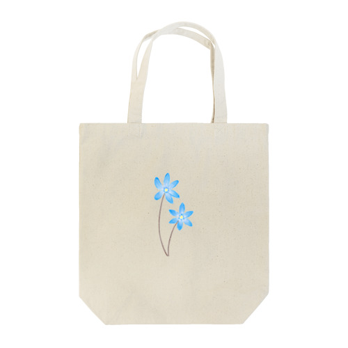 青いお花 Tote Bag