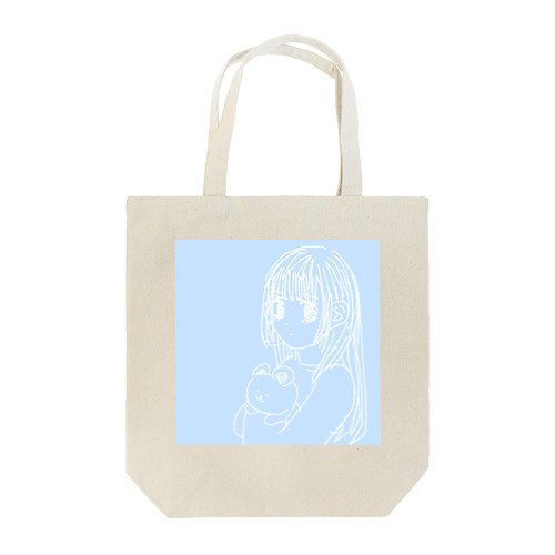 水色のおんなのこ Tote Bag