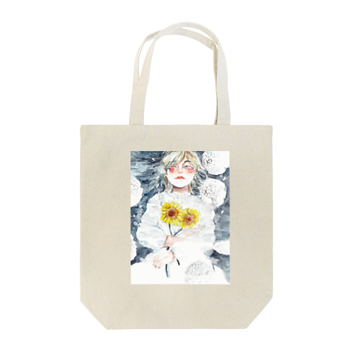 『水面に笑う』©️オカ　サヤカ Tote Bag