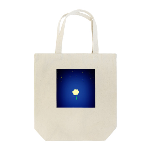 夜空に浮かぶ一輪の花 Tote Bag