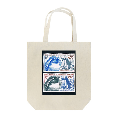 ビンテージのペンギン切手 Tote Bag
