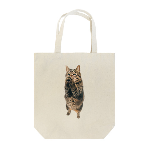 祈るキジトラ猫 Tote Bag