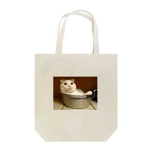 猫となべ Tote Bag