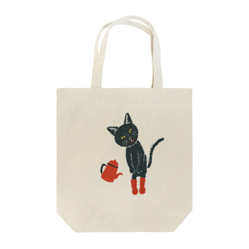 ポットとくろねこ Tote Bag