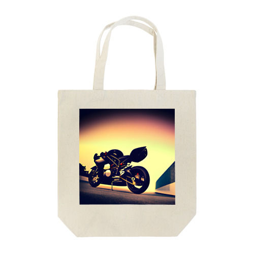 独創的なバイクプリント Tote Bag