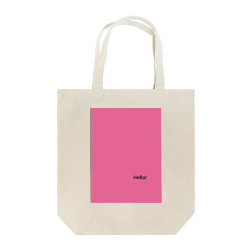 Hello pink Tote Bag
