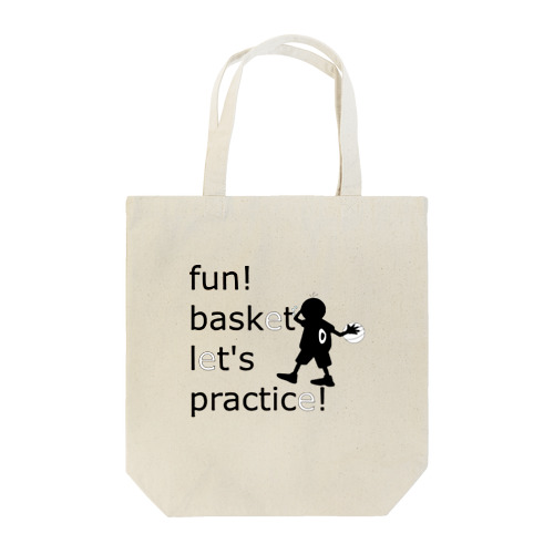 Fun! Basket Black Tote Bag