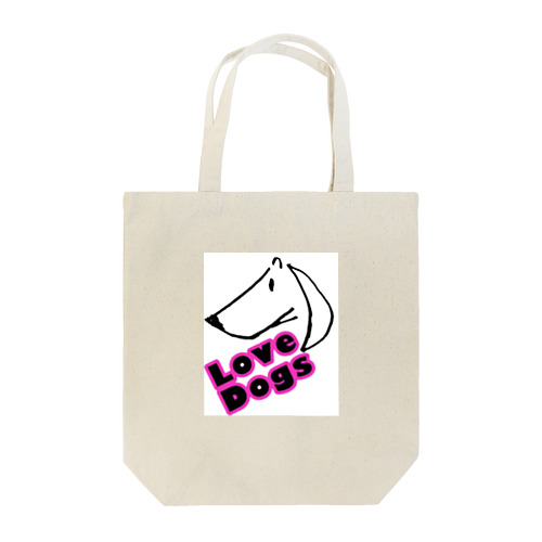 Love Dogs ロゴ Tote Bag