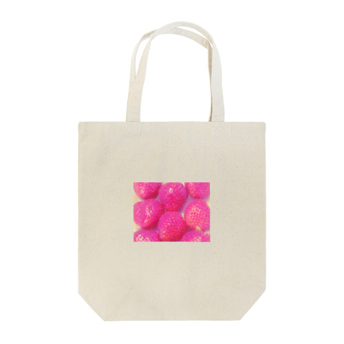 pink strawberry（硝子加工） Tote Bag
