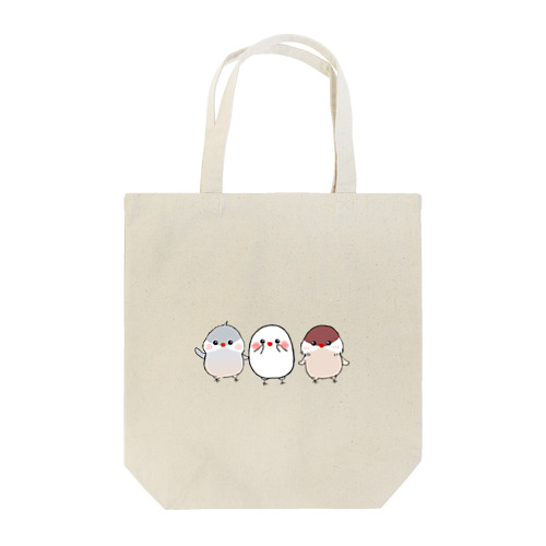 白文鳥ちゅんすけのおともだちゅん Tote Bag