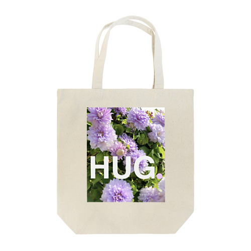 HUG.   Flowerです トートバッグ