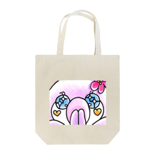 モモ色くちばしペンギンポニ❤おねがいポーズ Tote Bag