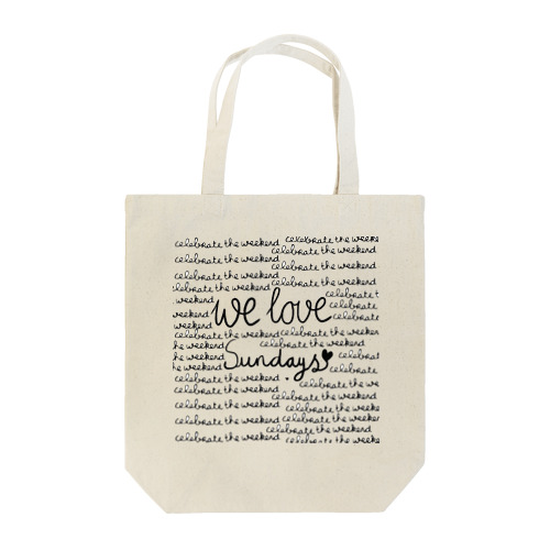 We Love Sundays♥︎ Tote Bag