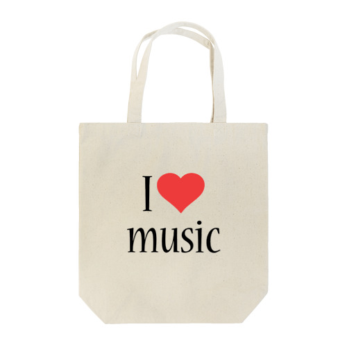 I Love music Tote Bag