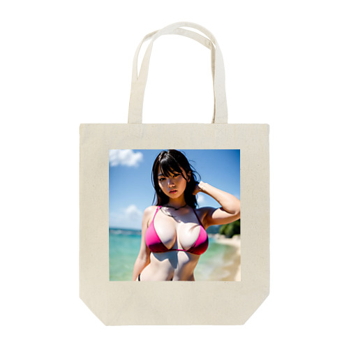 夏のビーチのハイビスカスちゃん Tote Bag