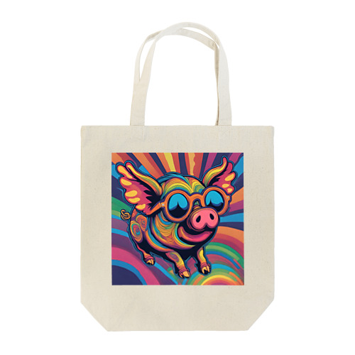 The flying pig Tote Bag
