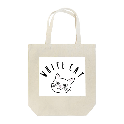 White cat トートバッグ