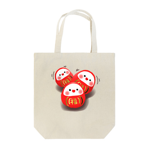 白文鳥ちゅんすけ　だるまちゅん Tote Bag