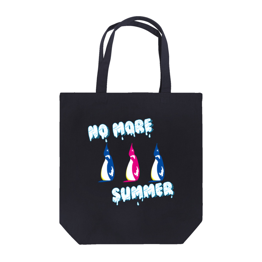 octpaco_きまぐれ商店のNO MORE SUMMER ペンギン トートバッグ