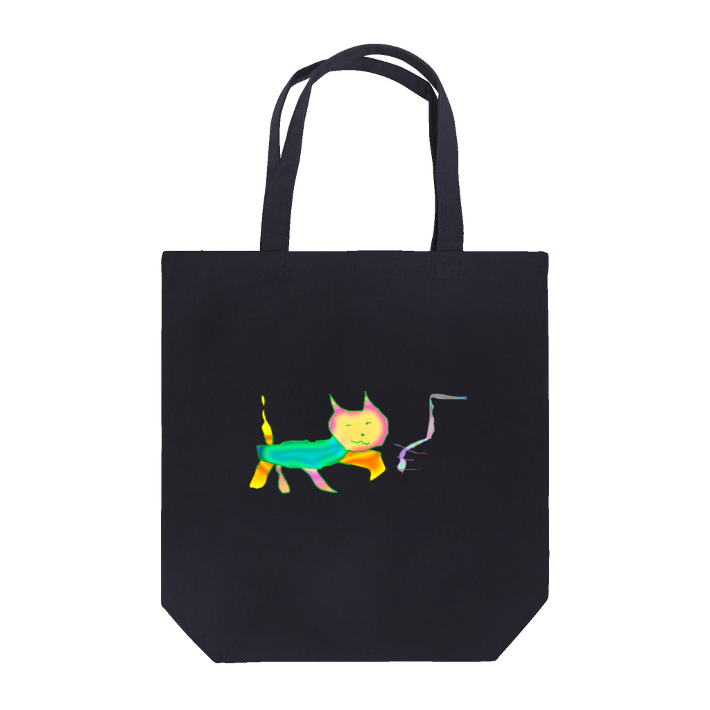 水草の覚醒した 猫マン Tote Bag