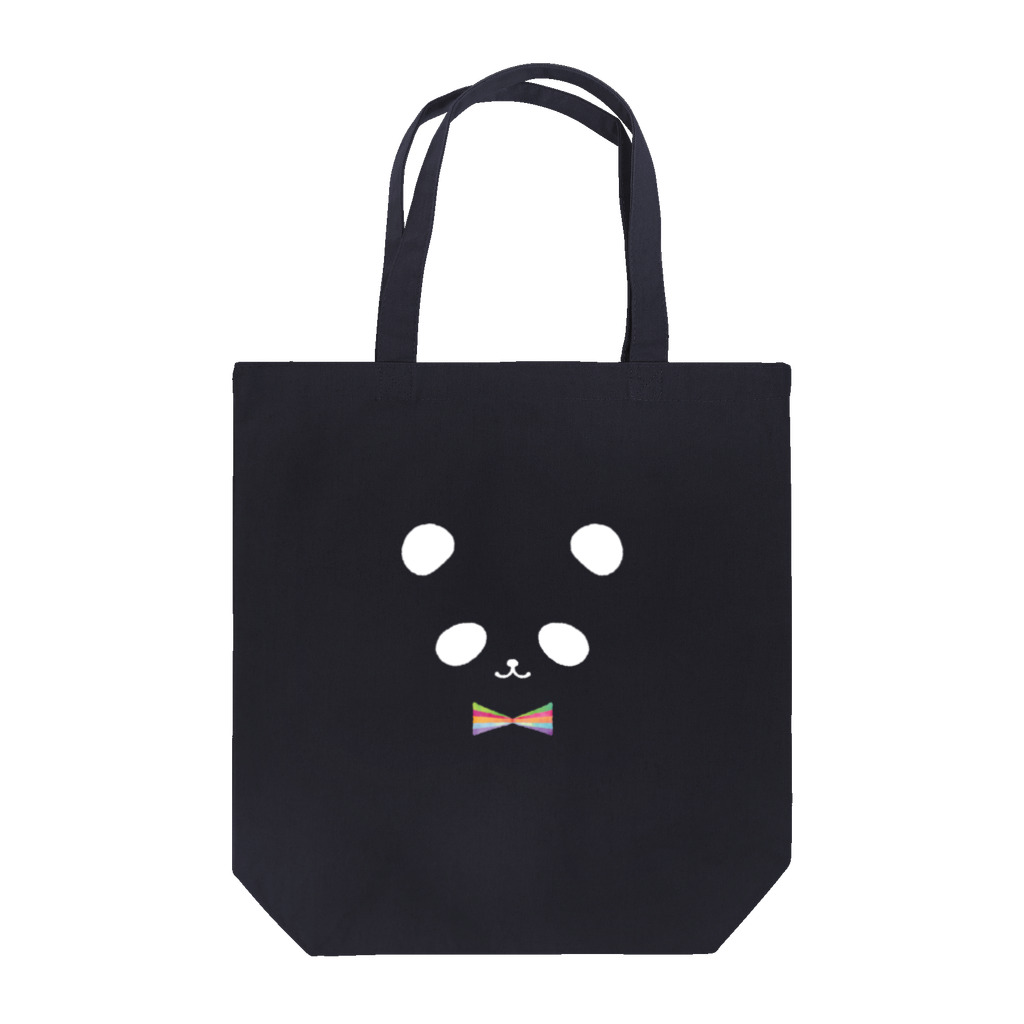 ヒフミヨイのカラフル蝶ネクタイ パンダ（白目） Tote Bag