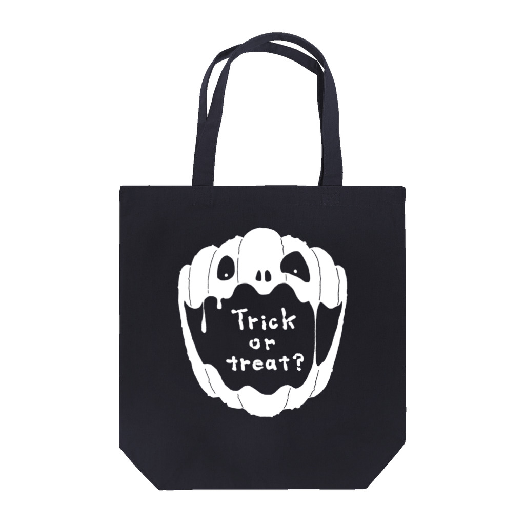 DOTEKKOの【Halloween-T】 No.2 ホワイト トートバッグ