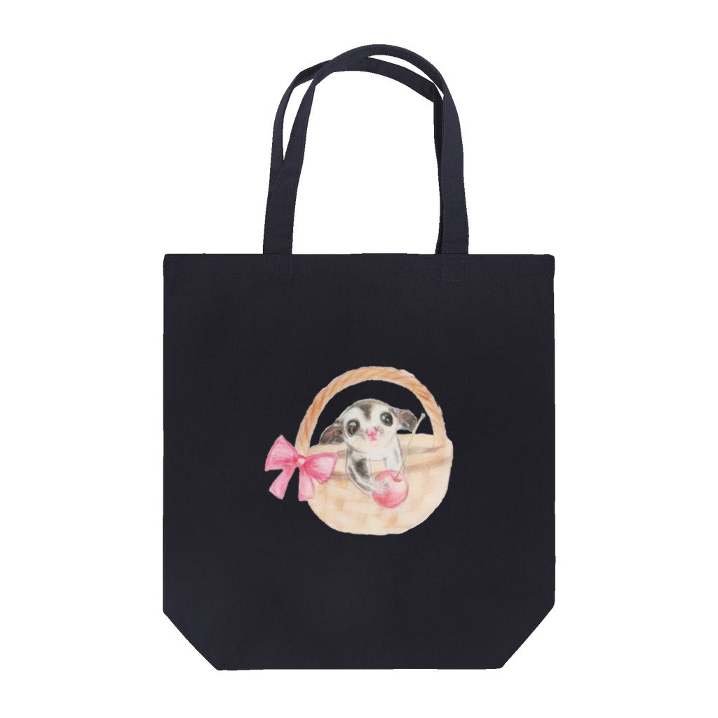 ぴーたんのフクロモモンガとさくらんぼ Tote Bag