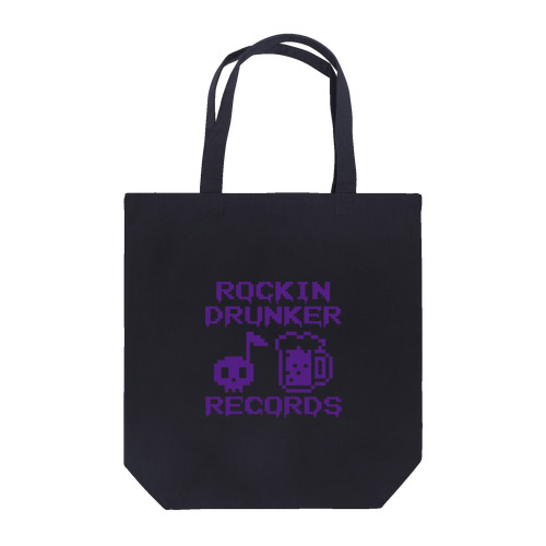 ROCKINDRUNKERRECORDSロゴ パープル Tote Bag