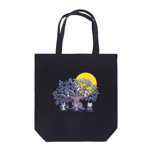 うたげのねこ(夜な夜な雅楽) Tote Bag