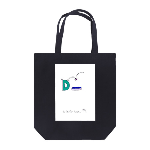 D is for Dive　蜘蛛 Tote Bag