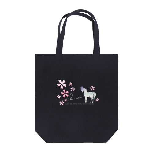 Spring Horse 桜帽子 Tote Bag