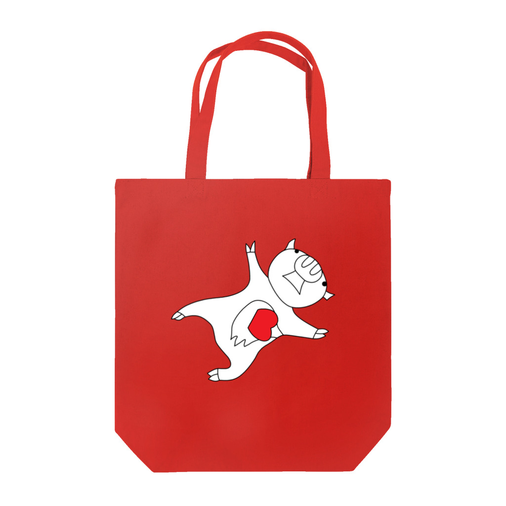 豚人イラストのパンダ武島のレッドビッグピックピッグ Tote Bag