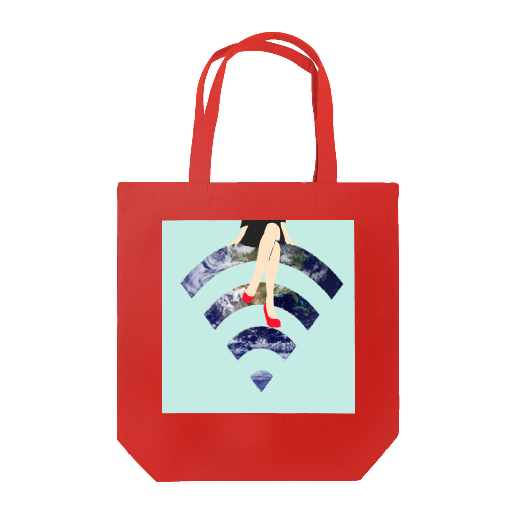 U____ri0711のWi-Fiちゃん  。 Tote Bag