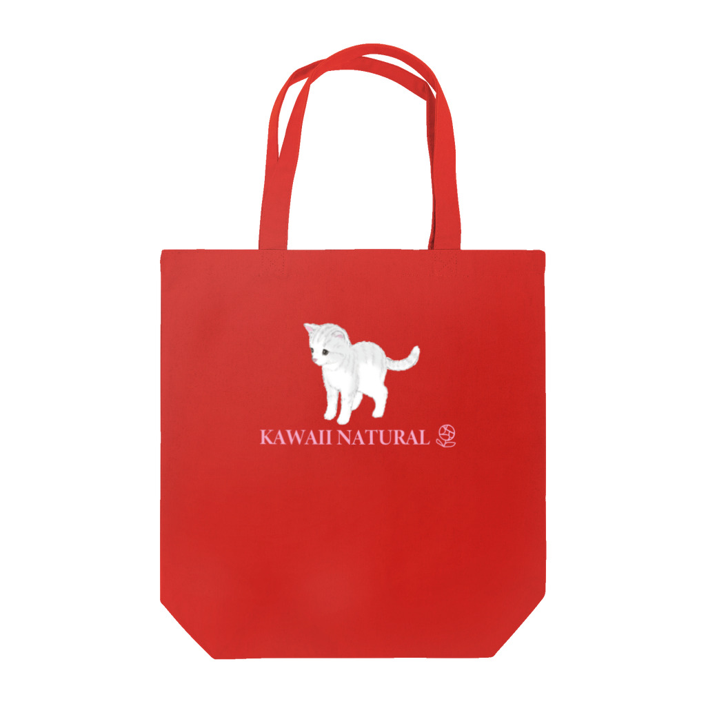 KAWAII NATURALのKAWAII NATURALトートバッグ・子猫グレーしまngsp202103 Tote Bag