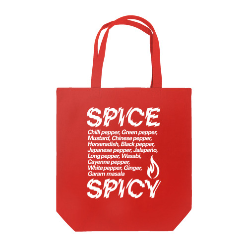 SPICE SPICY（White） Tote Bag