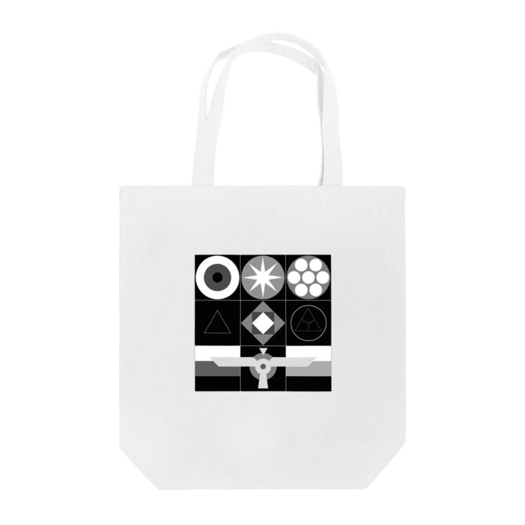 metao dzn【メタヲデザイン】のインターステラエニアグラム（モノクロ） Tote Bag