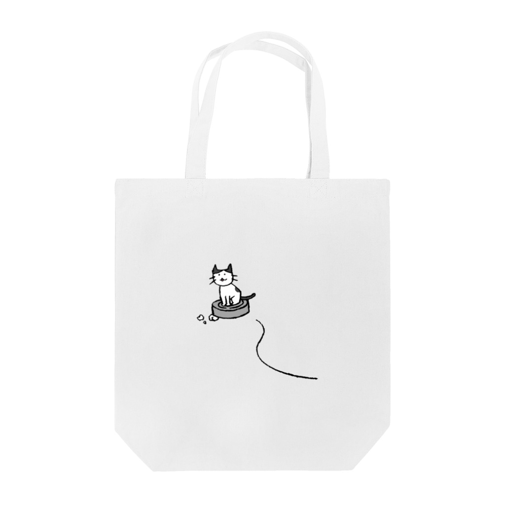 かいわれちゃんのルンバに乗るネコさま Tote Bag