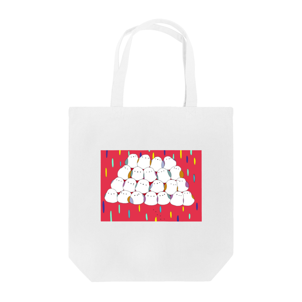 星華 -SEIKAcreate-のシマエナガさんてんこ盛り Tote Bag