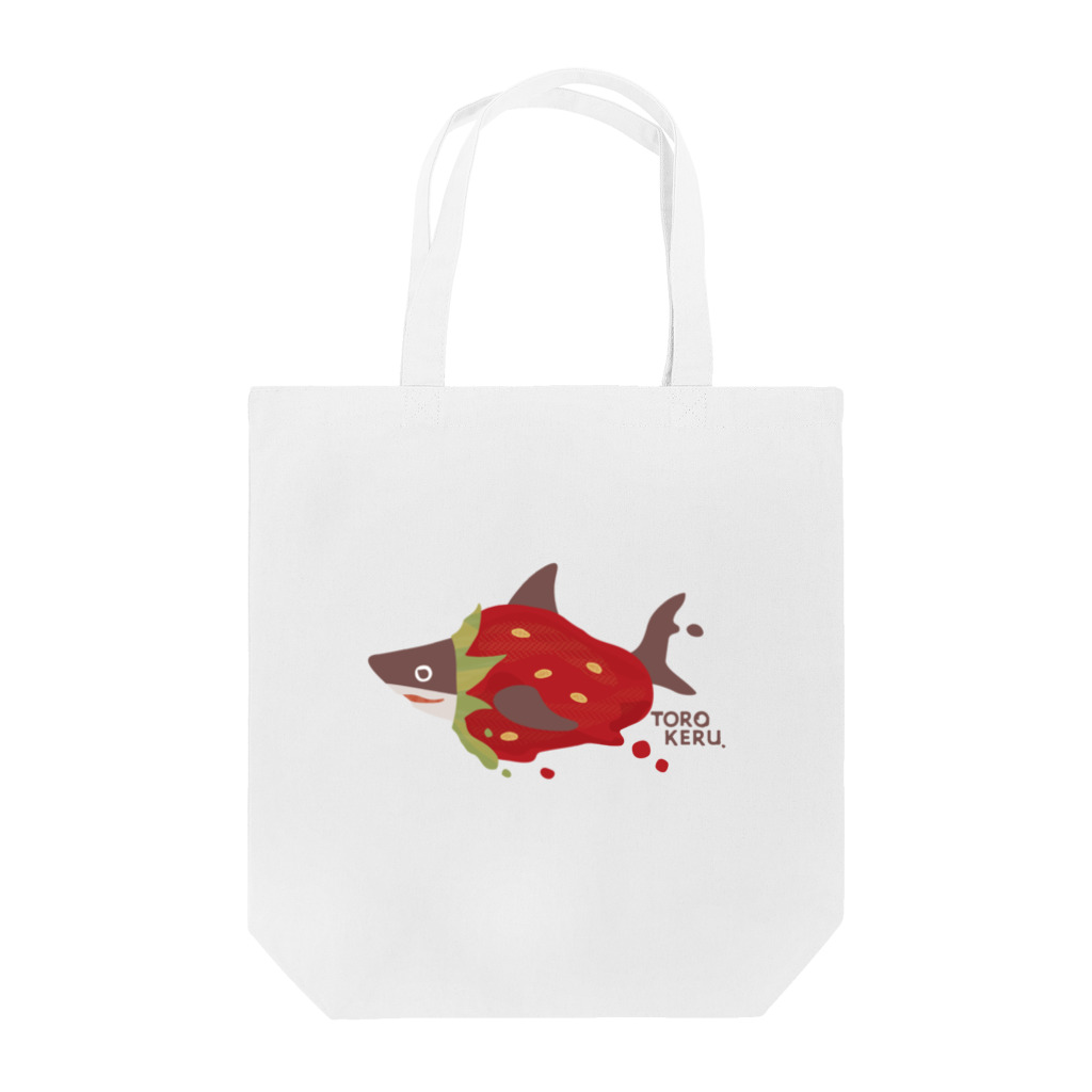 さかたようこ / サメ画家の苺ととろけるおサメさん | TOROKERU SHARK Strawberry トートバッグ