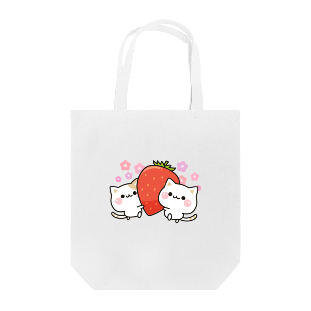 DECORの気づかいのできるネコ　いちごver. Tote Bag