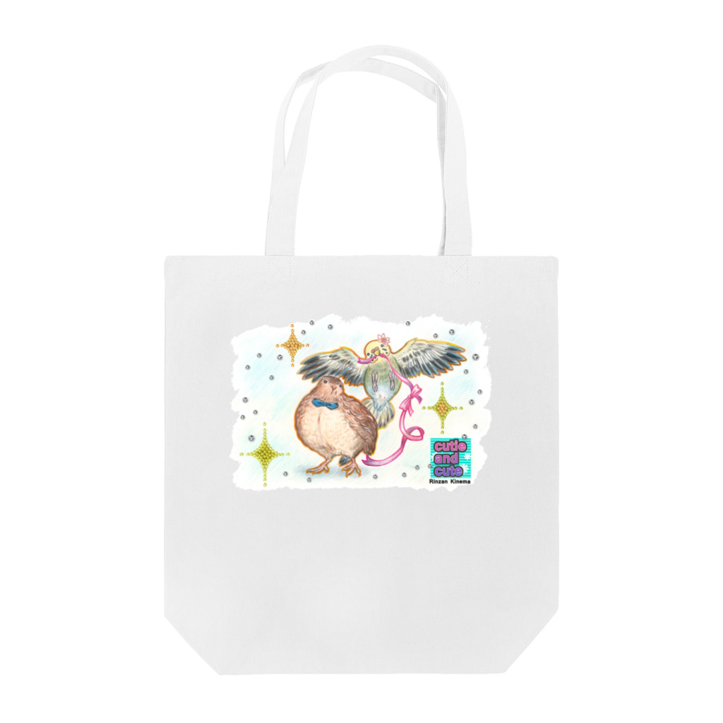 林山キネマのインコとうずらの「きらきら」 Tote Bag