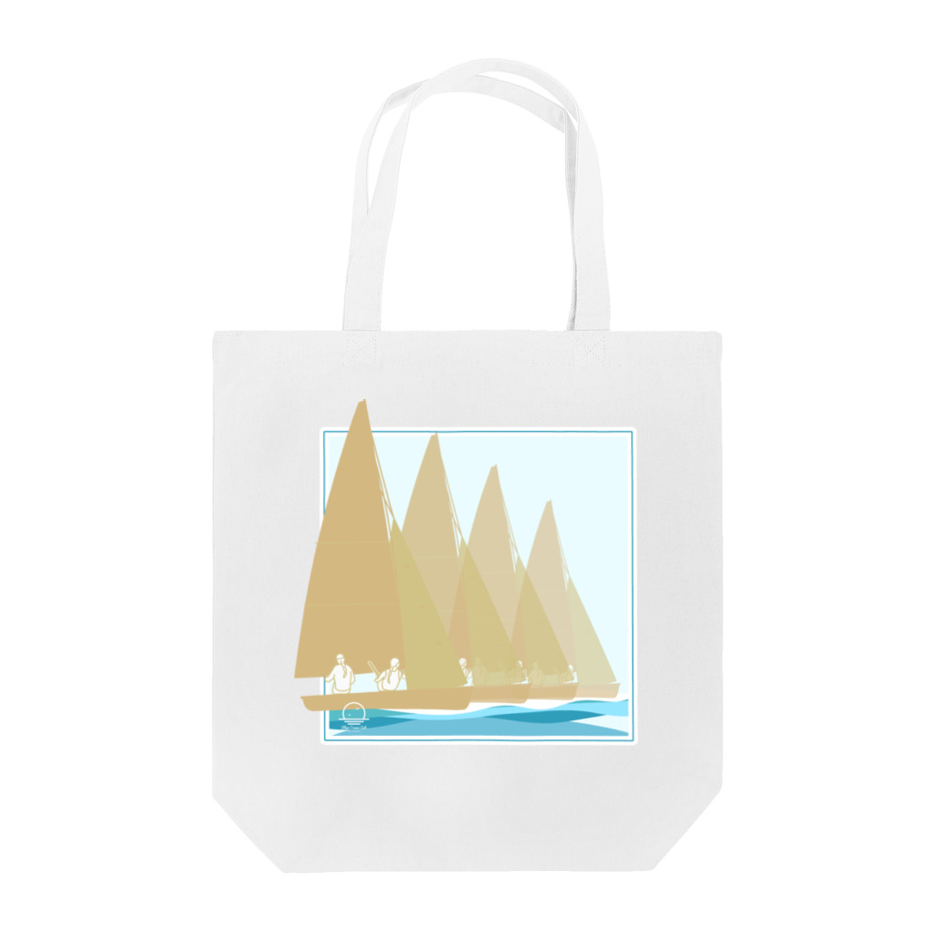 Blue Ocean Artのセーリングヨット Tote Bag