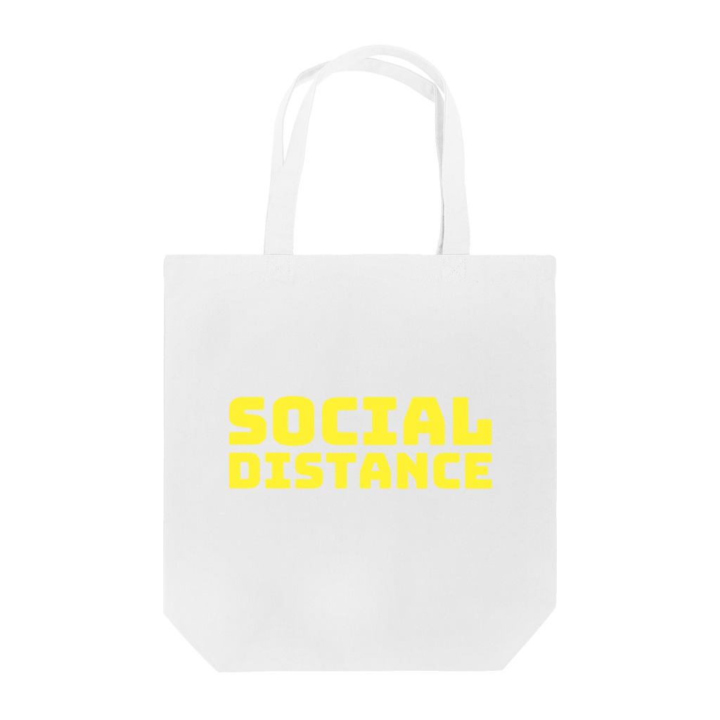 psssonのsocail distance トートバッグ