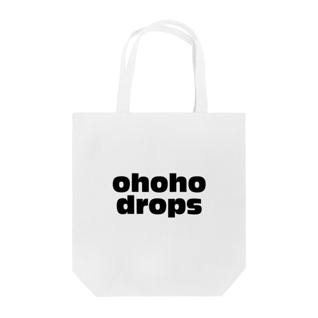 ohohodropsのオホホドロップス黒文字 トートバッグ