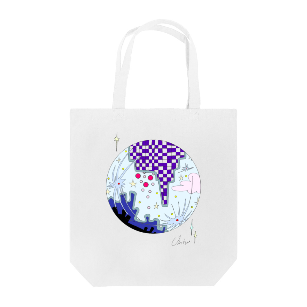 amamoのmoon Tote Bag
