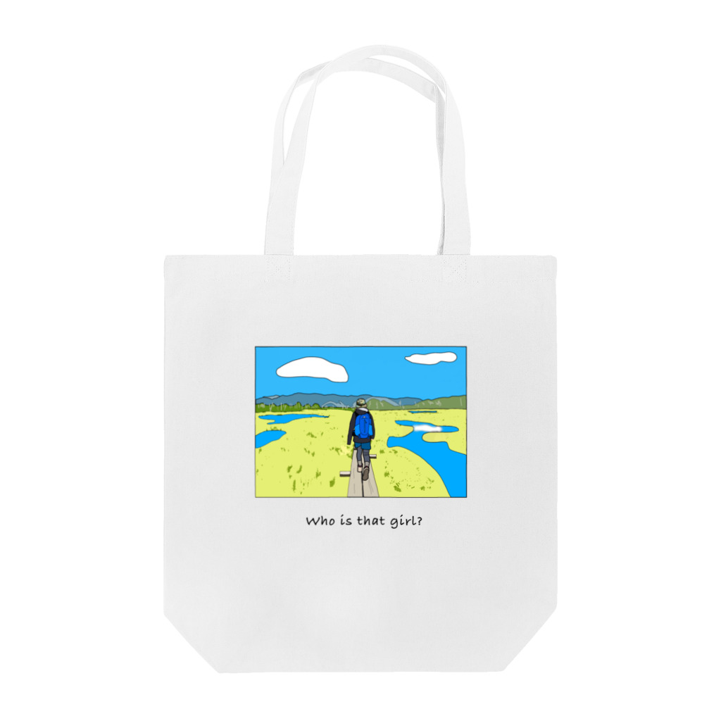 sho_ma's outdoorlifeの山ガール Tote Bag