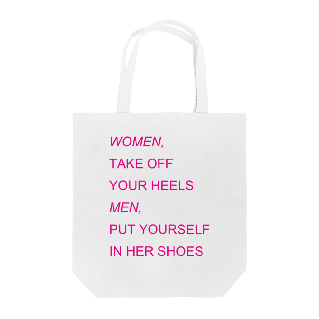 のこねこ屋のWOMEN&MEN pink print Tシャツ Tote Bag