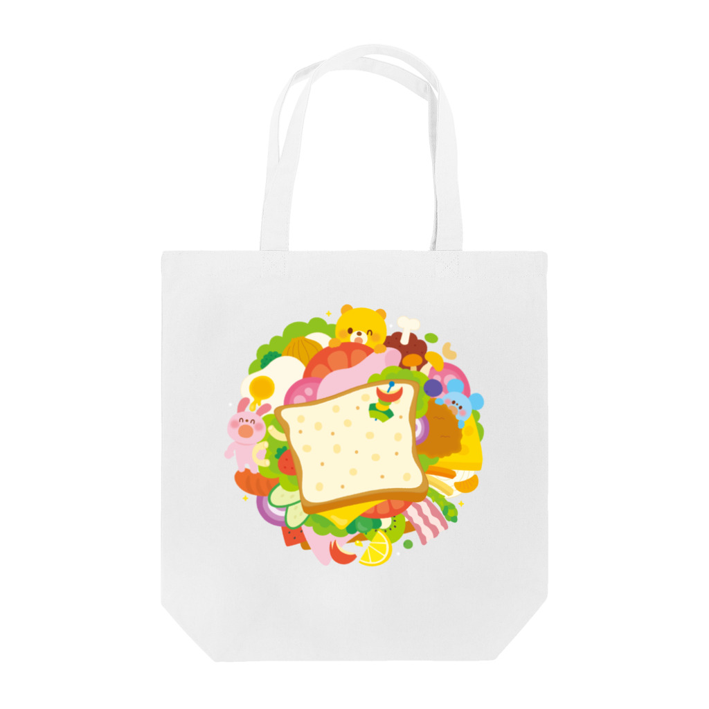 Illustrator イシグロフミカのサンドイッチ トートバッグ