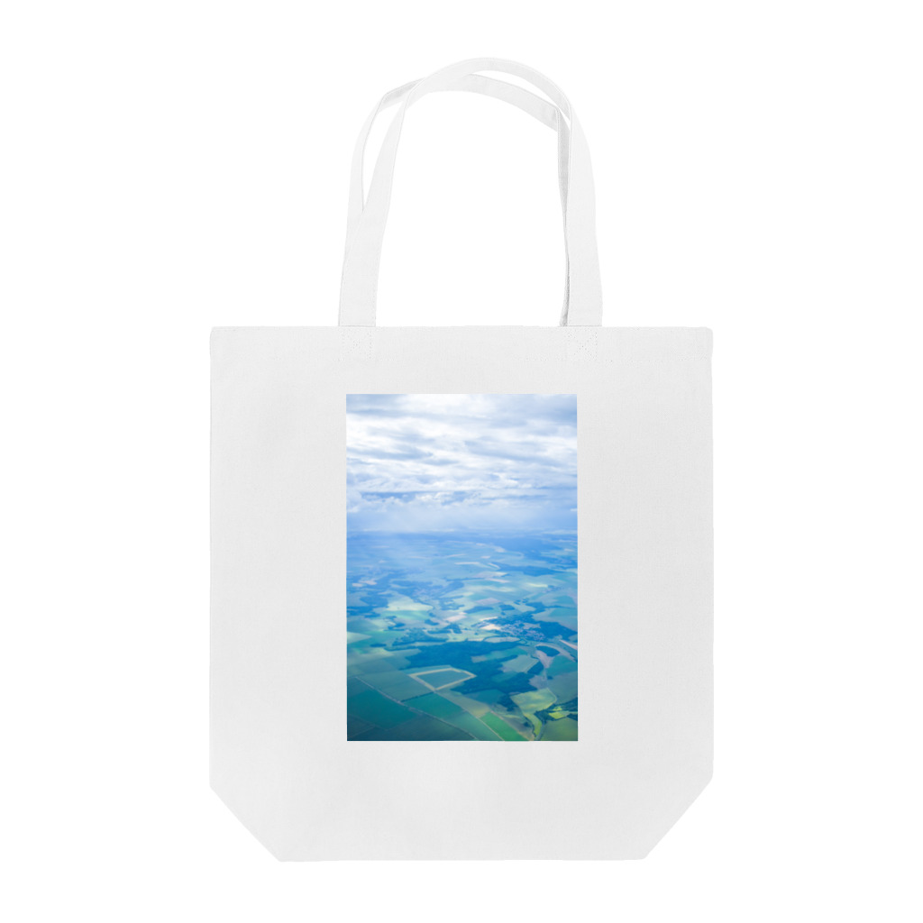 リンの工作室の雲と田畑　空 Tote Bag