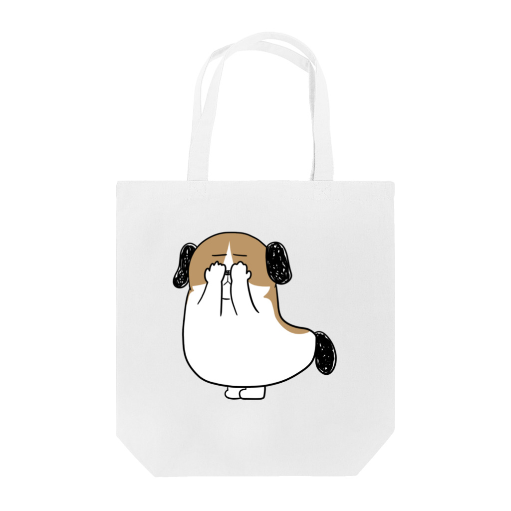 マツバラのもじゃまる目隠し Tote Bag